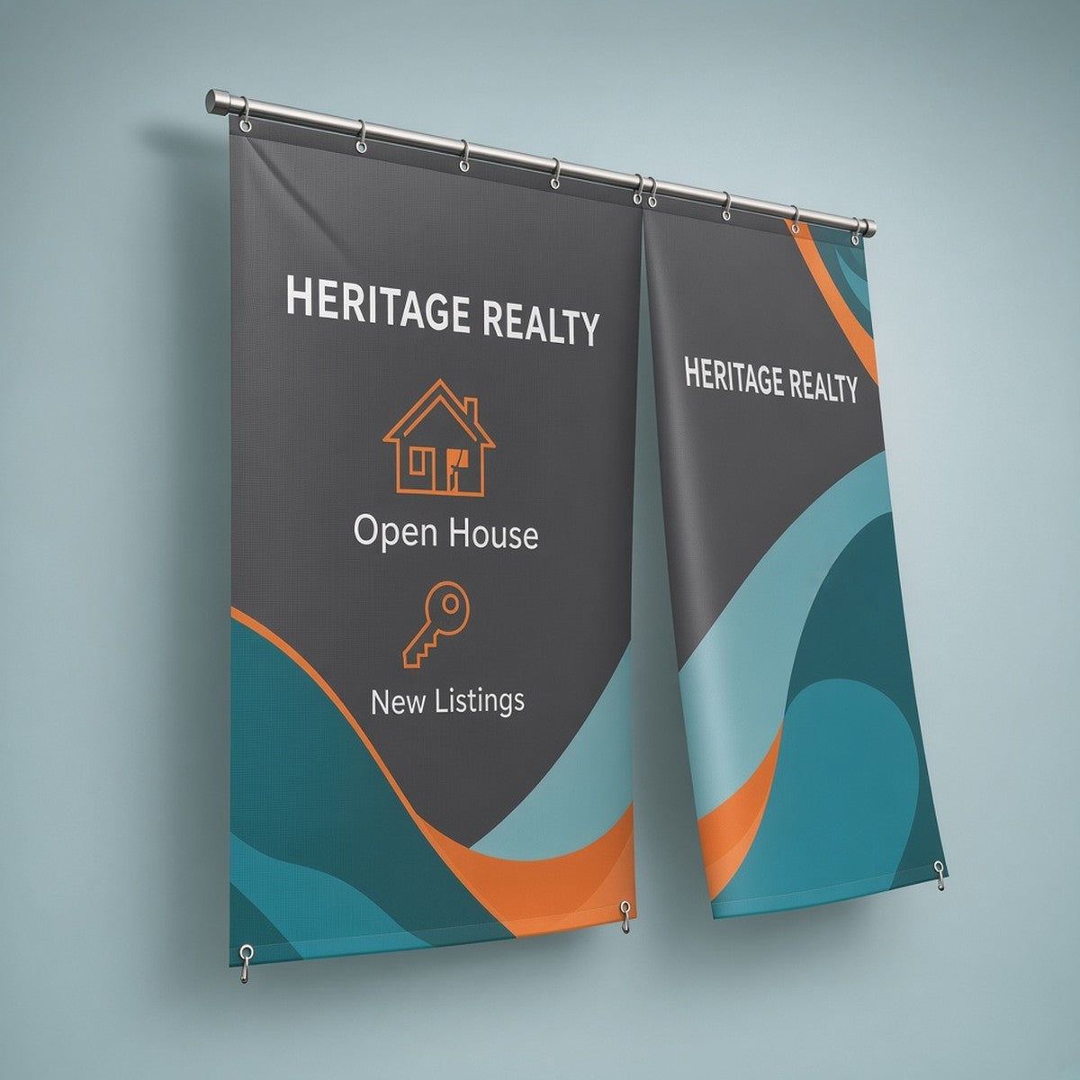 Double-sided banner - HERITAGE REALTY