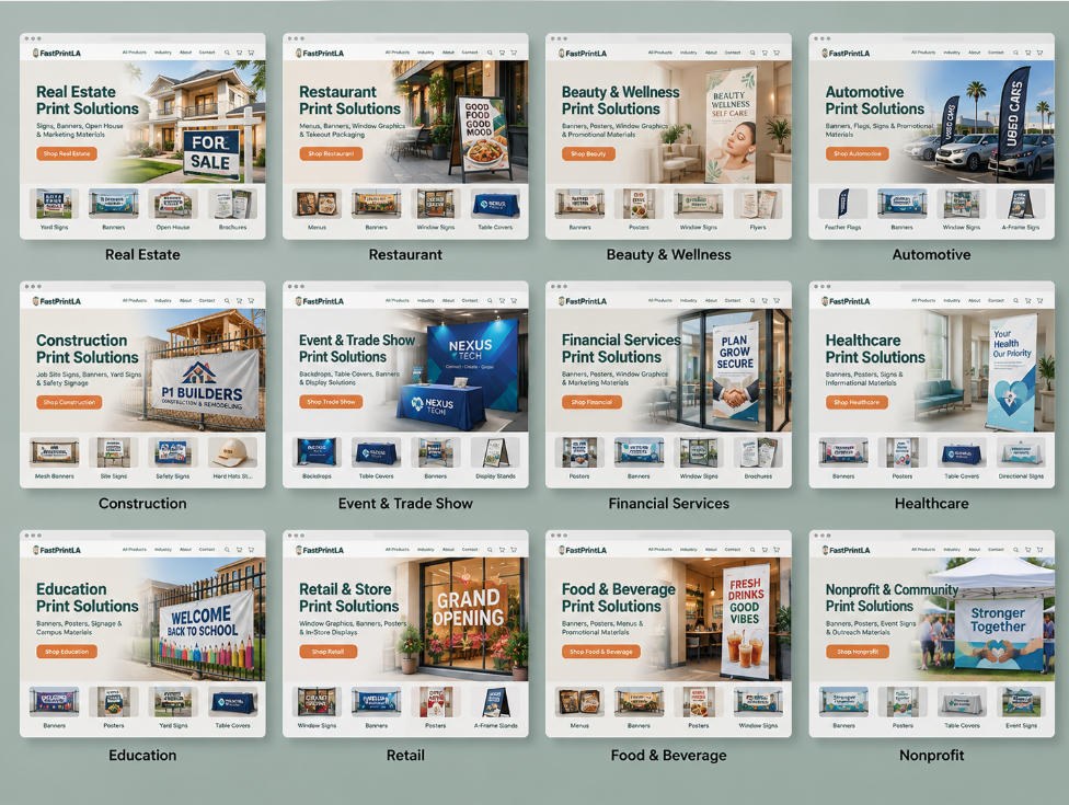 Industry website designs